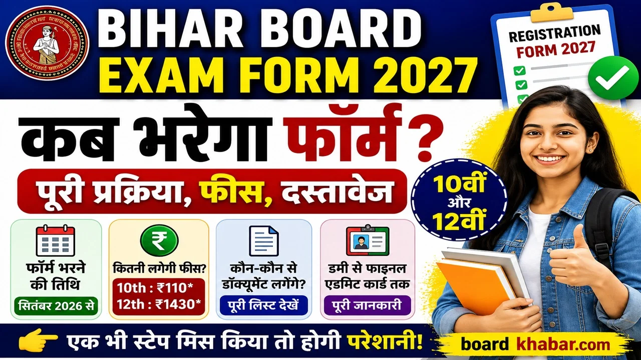 Bihar Board 10th 12th Exam Form 2027