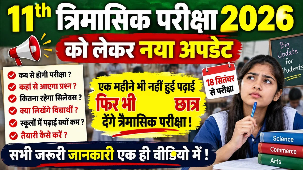 Bihar Board Class 11th Quarterly Examination 2026