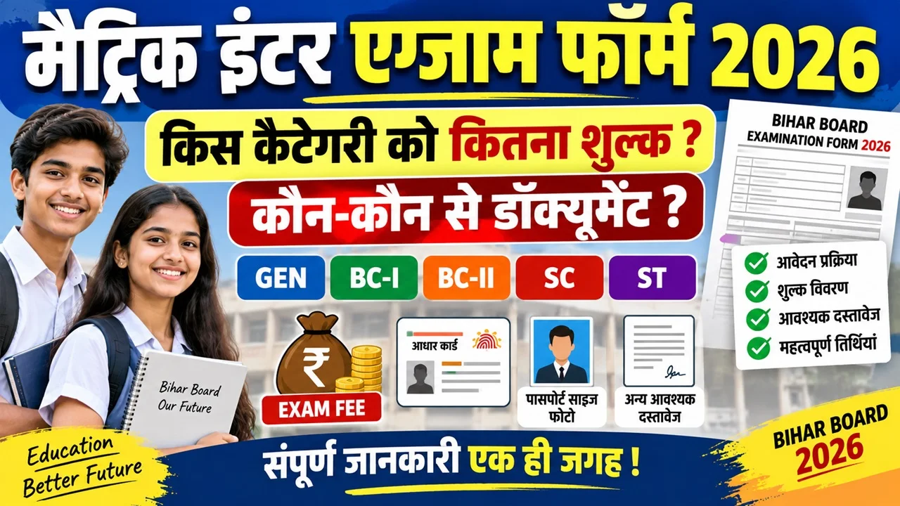 Bihar Board Matric Inter Exam Form 2026